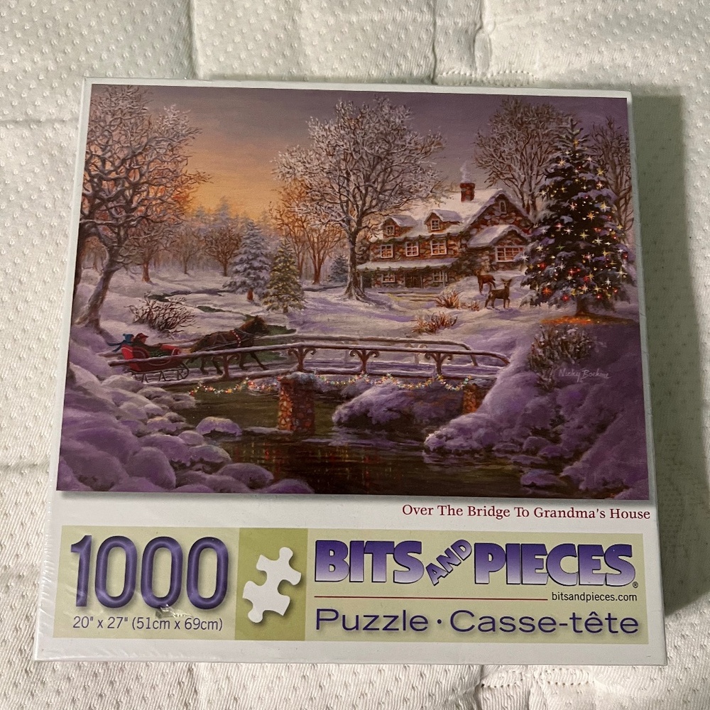 **FINAL REDUCTION** 1000 piece puzzle winter/Christmas scene
